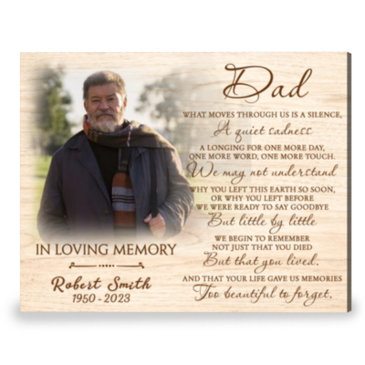 Gone Fishing Memorial With Custom Photo, Custom Photo Gift, Fishing In  Heaven, Memorial For Loss Of Loved One, Loss Of Husband - Best Canvas Wall  Art